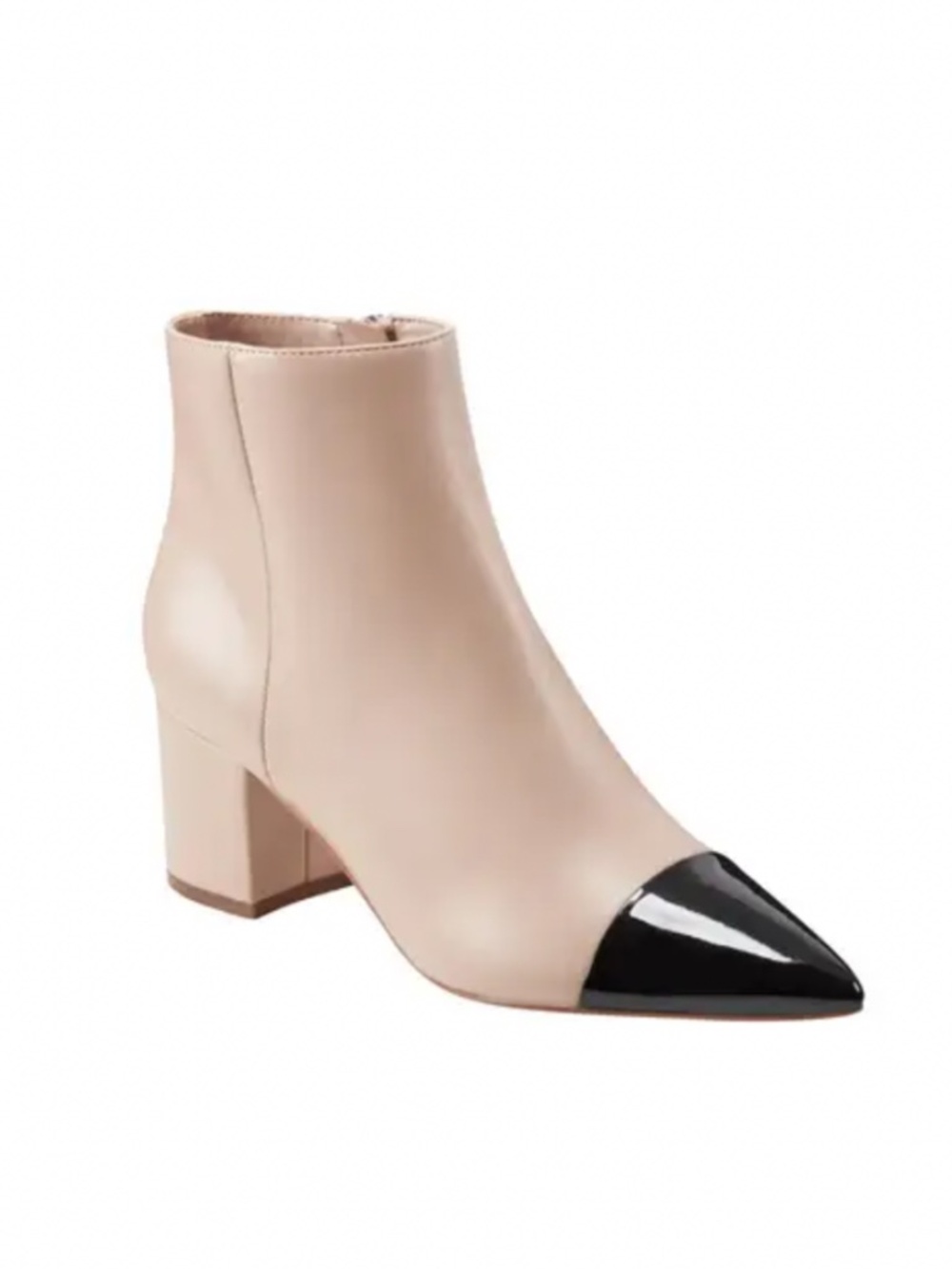 New Marc Fisher Block Heel Bootie (Women)Latte color